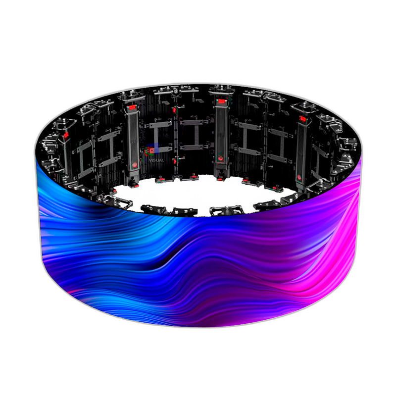 Cylindrical LED Pillar — 360° Display