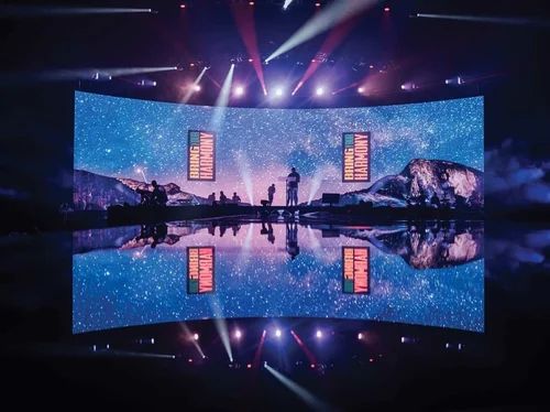 Rental LED wall on an event stage