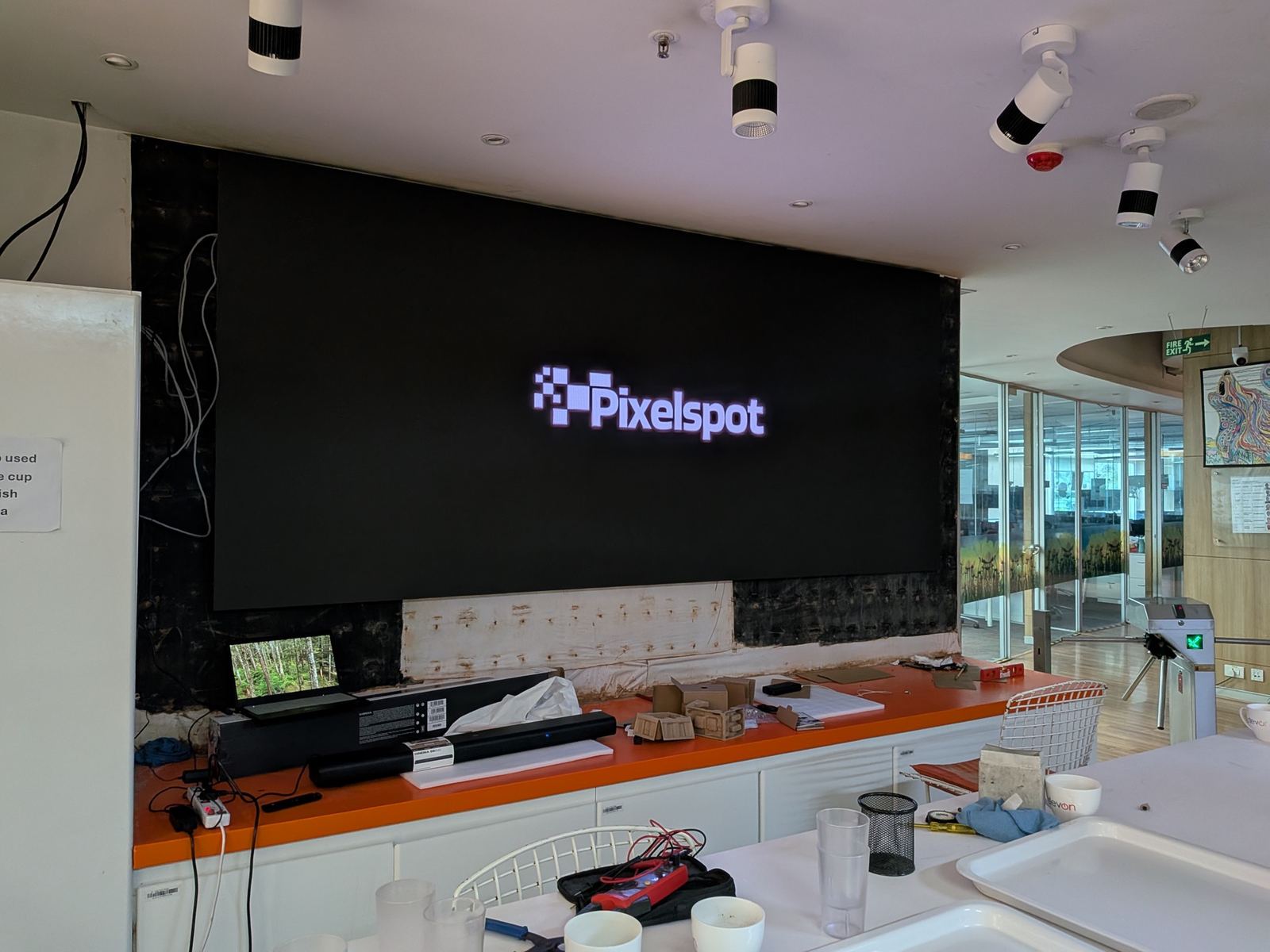 Indoor LED video wall for auditoriums and halls, built and installed by PixelSpot in Bengaluru