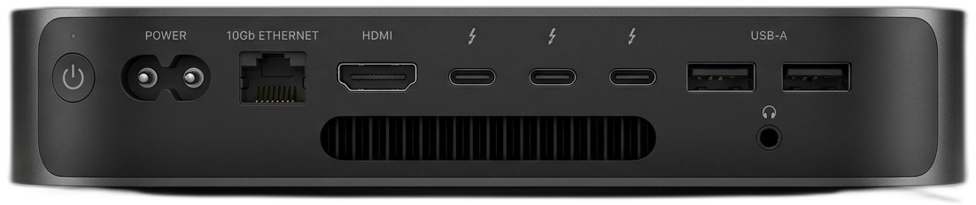 PixelPlayer Space Black Rear Ports Panel