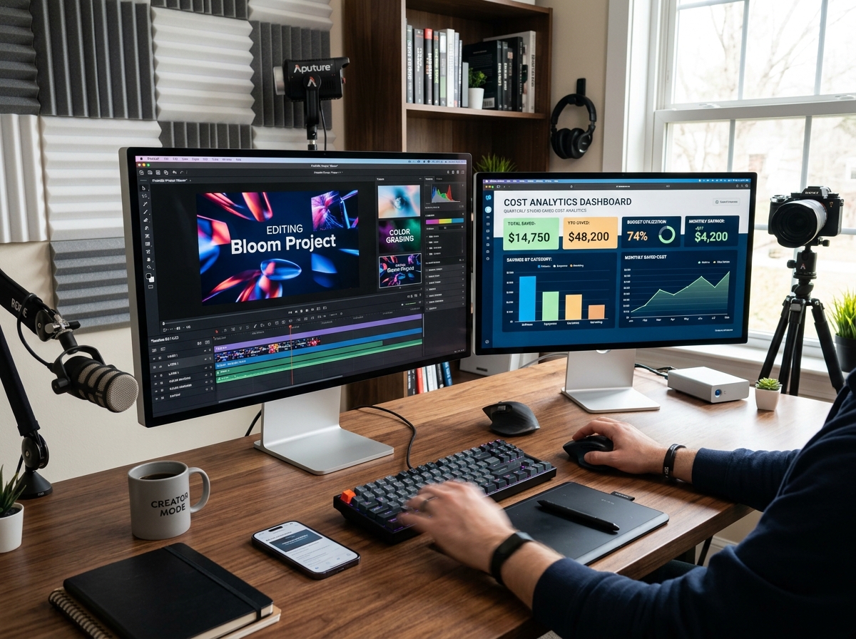 Digital Content Studio & Cost Analytics Dashboard